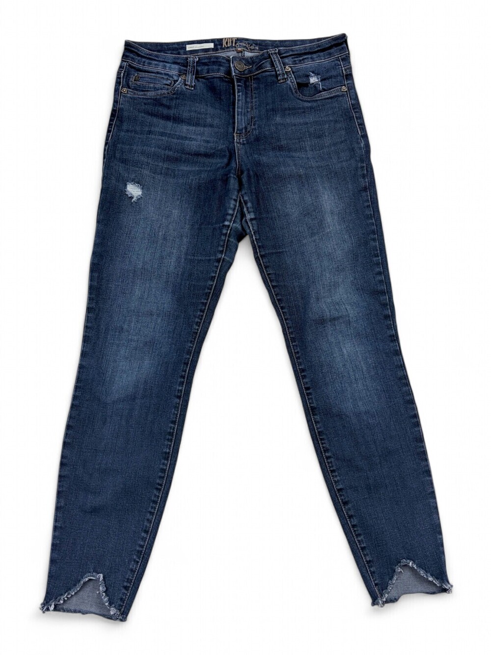 Kut From The Kloth Carlos Ankle Skinny Jeans Size 10 Dark Wash